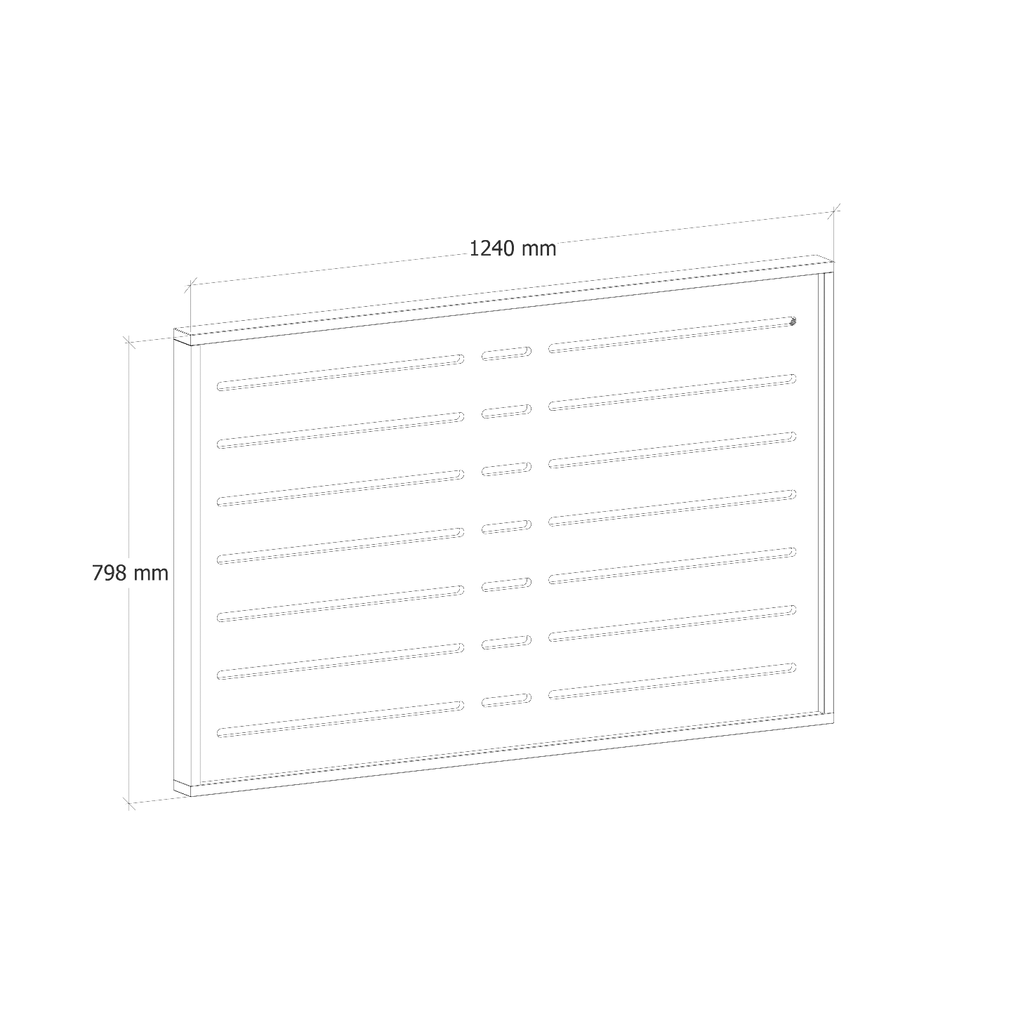 CADRE SLATWALL 120 CM