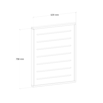 CADRE SLATWALL 60 CM