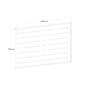 CADRE SLATWALL 120 CM
